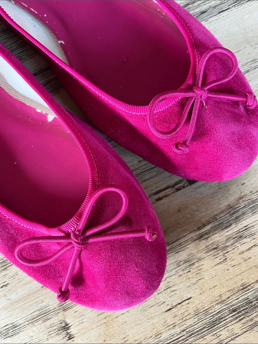 Talbots fuchsia suede